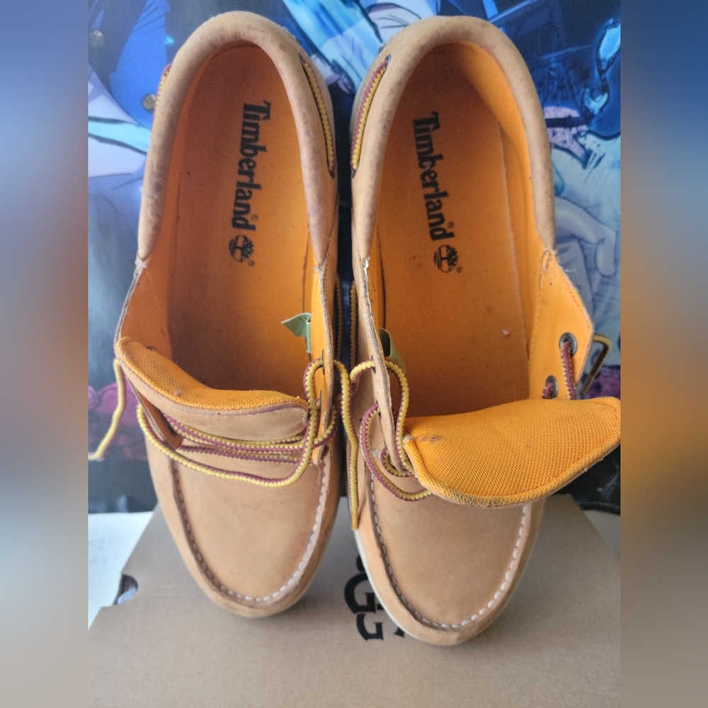 Men's timberland footwear.